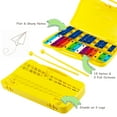 thumbnail image 5 of Patiojoy 25 Notes Kids Chromatic Aluminium Xylophone with Case and 2 Mallets Yellow, 5 of 5
