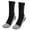 Black, variant on Men's Thicken Anti-Slip Sports Breathable Shock Absorption Rubber Grip Socks, Athletic Mid-Calf Training Socks, Large (Black, 3.94 in / 10 cm)
