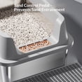 thumbnail image 3 of Giaone Stainless Steel Litter Box with Basins and Filter Pedals to Reduce Litter Tracking Cats Toilet for, 3 of 8