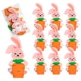 thumbnail image 2 of Hxlamzoo 10 Pcs Easter Bunny and Carrot Candy Packaging Cards 3D Foldable Box Food Safe Paper for Easter Party Home Decoration, 2 of 6