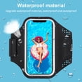 thumbnail image 4 of Matsuzay Bolsa de teléfono para brazo, resistente al agua, a prueba de sudor, bolsa para brazalete deportivo, soporte de almacenamiento para pantalla Teléfono y Comunicación Naranja, 4 of 6