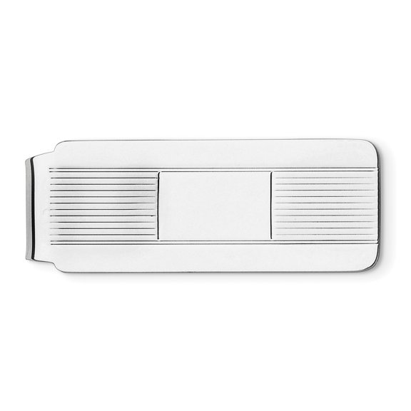 Beautiful Sterling Silver Rhodium-plated Money Clip