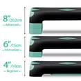 thumbnail image 2 of ZENY 26.5" Aerobic Step Platform Adjustable Exercise Workout Stepper w/4 Risers, Green, 2 of 8