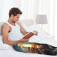 thumbnail image 5 of Fotbe Cool Cat Driving Sunset Pantalones de Pijama para Hombre, Pantalones de Dormir, Pantalones de Casa con Cintura Ajustable y Bolsillos-Small, 5 of 6