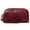 Red, variant on Women's Leather Wristlet Wallet,Large Capacity 3-Zipper Clutch Purse with Detachable Wrist Strap