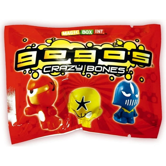 Gogo's Crazy Bones - Series 1 - BLIND BAG (3 Random Gogos & 3 Stickers)