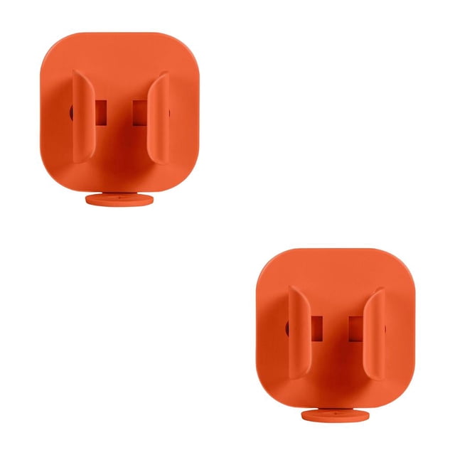 Moyic Portaescobillas Soporte de pared Soporte de almacenamiento Estante de baño Multicolor Antideslizante Tamaño pequeño Organizador Naranja 2piezas