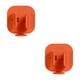 thumbnail image 3 of Wosthever Soporte de cepillo Soporte de pared Soporte de almacenamiento Estante de baño Contenedor de tamaño pequeño sin rastro Superficie Naranja 2piezas, 3 of 6