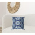 thumbnail image 3 of HomeRoots 418149 5 x 20 x 20 in. Dark Blue Blown Seam Geometric Indoor & Outdoor Throw Pillow, 3 of 5