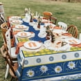 thumbnail image 3 of Virtumob Daisy Floral tablecloths for Rectangle Tables Spring Summer Table Cloth for Outdoor Indoor Table Camping Party Table Cover Washable Tablecloth 60 x 120 Inch Rectangular, 3 of 4