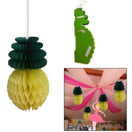 Hanging Honeycomb Pineapple  Tissue Paper Party  Decorations  