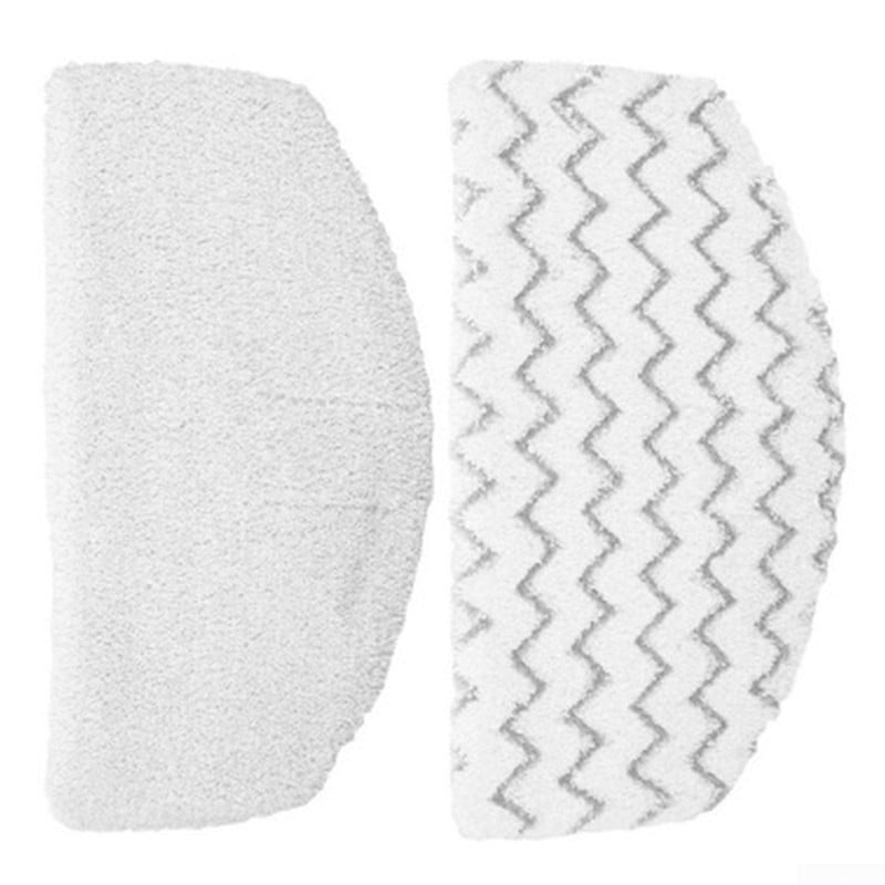 2pcs Washable Microfiber Pads Mop Cloths Cleaning Kit For Bissell Steam Cleaner 