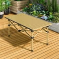 thumbnail image 4 of Table Pliante d'Extérieur Légère en Acier au Carbone - Table de Pique-Nique et de Camping Portable avec Cadre en X, Résistante aux Rayures et à la Chaleur, Fini Mat, Conception Pliable Enroulable pour BBQ, Pêche, Jardin, Carrée, 4 of 7