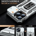 thumbnail image 2 of for iPhone 13 Pro Case with Screen Protector,Sliding Camera Cover,-Grade Cover with  Stand Phone Case 6.1" Grey, 2 of 6
