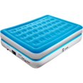 thumbnail image 1 of Ciays Air Mattress with Built-in Pump, 16" Elevated Blow Up Mattress with Carrying Bag, Flocked Top Inflatable Air Bed for Guests, Family, Twin, Blue, 1 of 7