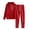 Red, variant on Breezora Women's High Neck Pullover Hoodie and Joggers Set Straight Hem Sweatsuit with Drawcord for Sports L Size Blackish Green