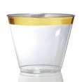 thumbnail image 2 of 50 Pack - 9 Oz Plastic Cocktail Glass,sturdy Rimmed Plastic Cups Clear Cup Disposable Wedding Cup, Birthday Anniversary Party Cup, 2 of 5