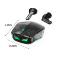thumbnail image 3 of Earbuds Wireless, Hwkond Wireless Bluetooth Earphones, Gaming Esports, Noise Reduction, High Sound Quality, Cool Breathing Lights, Transparent Compartment Earphones, Black, Up to 60% Off, 3 of 7