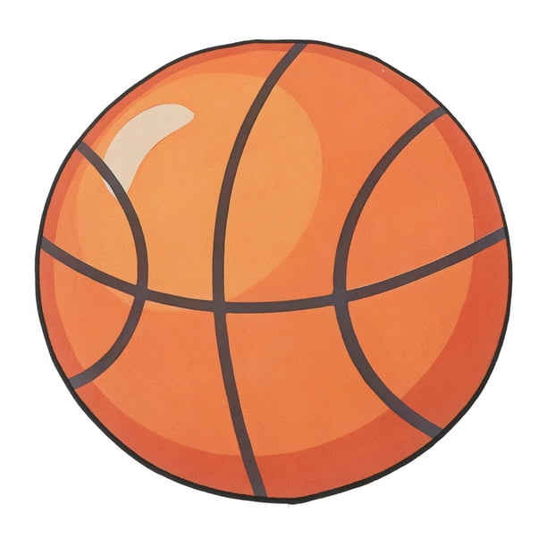 Alfombra de baloncesto redonda, alfombra deportiva circular, alfombrilla para silla, cojines antideslizantes para habitación infantil, dormitorio y sala de estar