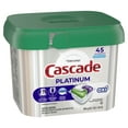 Cascade Platinum Action Pacs + Oxi, Dishwasher Detergent, Fresh, 45 Ct