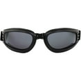 thumbnail image 2 of Birdz Eyewear Cardinal Foam Padded Folding Motorcycle Goggles Black Frame with Smoke Lens, 2 of 5