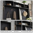 "T4TREAM Black Farmhouse Entryway Hall Tree with Shoe Storage & Coat