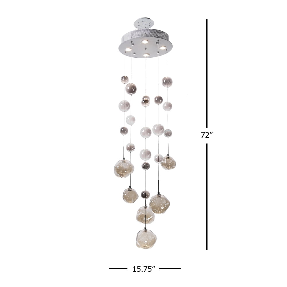 Dale Tiffany Polished Chrome Sylas Hanging Fixture