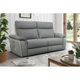 thumbnail image 2 of Lexicon Maroni 80" Contemporary Fabric Double Reclining Loveseat in Gray, 2 of 8