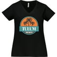 thumbnail image 3 of Inktastic Tulum Mexico Vacation Gift Women's Plus Size V-Neck T-Shirt, 3 of 5
