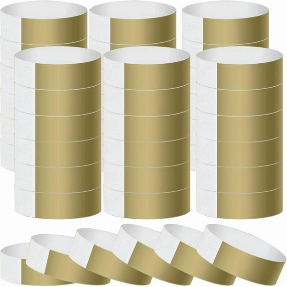 300Pcs Event Wristbands Neon Wristband Lightweight Waterproof Armband DIY for Events Concert Armbands Colored Adhesive Paper Bracelets DIY for Party Concert Security ID Badge Identification