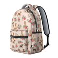 thumbnail image 2 of Mixed Breed Dog and Floral Backpack for School, Cute School Bag with Adjustable Shoulder Straps and Padded Back, 15.3"x11"x7.1", 2 of 5