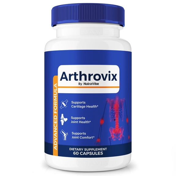 Arthrovix Capsules – Natural Joint Support Formula for Flexibility, Mobility & Confidence in Movement | Daily Formula for Comfort, Recovery & Active Lifestyle (60 Capsules)