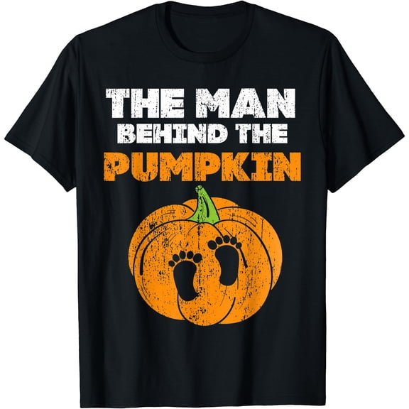 Halloween Pregnancy Costume For Expecting Pumpkin T-Shirt , Vintage T-Shirt
