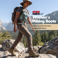 thumbnail image 7 of R CORD Womens Hiking Boots Waterproof Slip-Resistant Cushioned Support Durable for Hiking, Travel, Rainy Days, Camping, and Outdoor Adventures Brown Size 6, 7 of 7