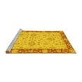 thumbnail image 2 of Ahgly Company Machine Washable Indoor Rectangle Oriental Yellow Traditional Area Rugs, 2' x 5', 2 of 4