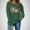 Army Green, variant on Christmas Sweatshirts for Women Funny Christmas Tree Graphic Shirts Xmas Holiday Lightweight Pullover Tops