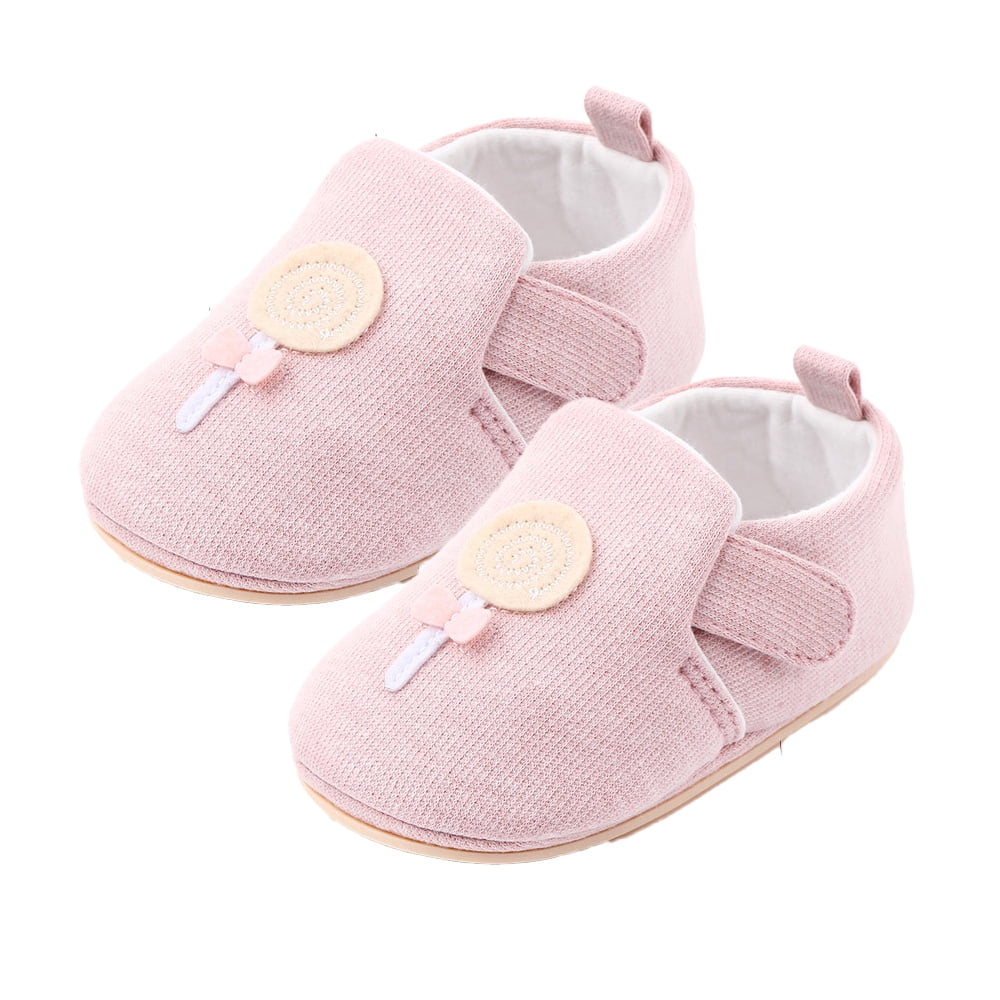 Non slip rubber soles baby shoes double Velcro baby shoes