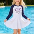thumbnail image 6 of SGMVNU Girls Swimdress with Shorts Zip up 1 Piece Swimsuits Short Sleeve Rash Guard Bathing Suit Summer Beach Swimwear, Size 3-4 Years, zt1-White, 6 of 9