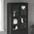 thumbnail image 1 of vidaXL Top for Highboard Viken Black Engineered Wood Hutch, 1 of 5