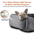 thumbnail image 4 of Rectangle Dog Bed for Large Medium Small Dogs, Soft Breathable Puppy & Pet Cuddler with Washable Sofa Bed, Durable Calming Dog Bed with Anti-Slip Bottom, Gray, 42"x30"x10", 4 of 9