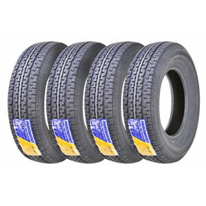 Set of 4 New Premium FREE COUNTRY Trailer Tires ST 205/75R15 8PR/Load Range D w/Scuff Guard Sansujyuku sansujyuku.com