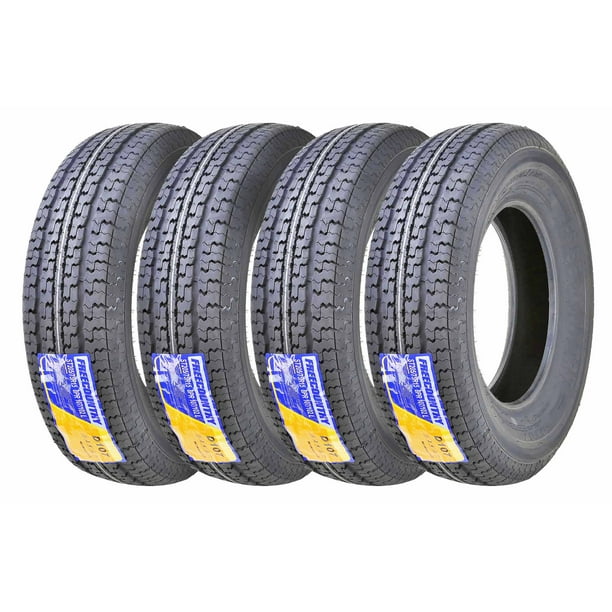 Set Of 4 New Premium Free Country Trailer Tires St 5 75r15 8pr Load Range D W Scuff Guard Walmart Com Walmart Com