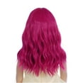 thumbnail image 2 of RightOn Hot Pink Wig  Bob Curly Hot Pink Wig Cosplay Wig with Bangs Cosplay Costumes Party Wig, 2 of 8