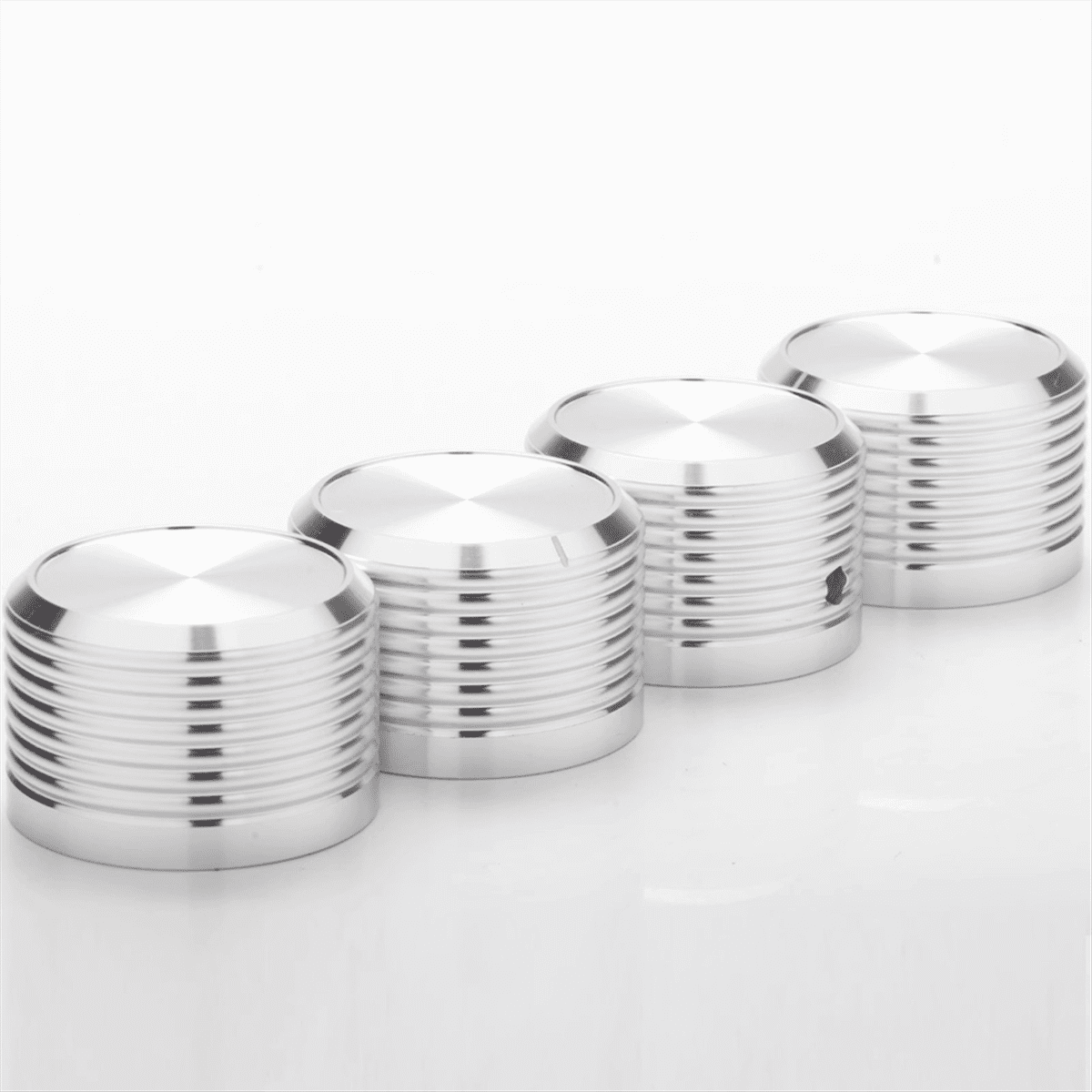 4Pcs 38x25mm Solid Aluminum Guitar AMP Amplifier Knob Amplifier Radio Player Potentiometer Volume Knob