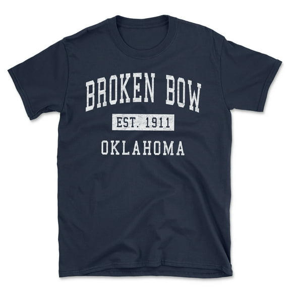 Broken Bow Oklahoma Classic Established Men's Cotton T-Shirt