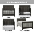 thumbnail image 5 of Soho Baby Manchester 4-in-1 Convertible Crib, Black Iron, GreenGuard Gold Certified, 5 of 11