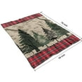 thumbnail image 4 of Christmas Throw Blanket 60x80, Flannel Plush, Soft Warm Lightweight Winter Blanket for Couch, Bed, Cabin, Holiday Decor Gift., 4 of 5