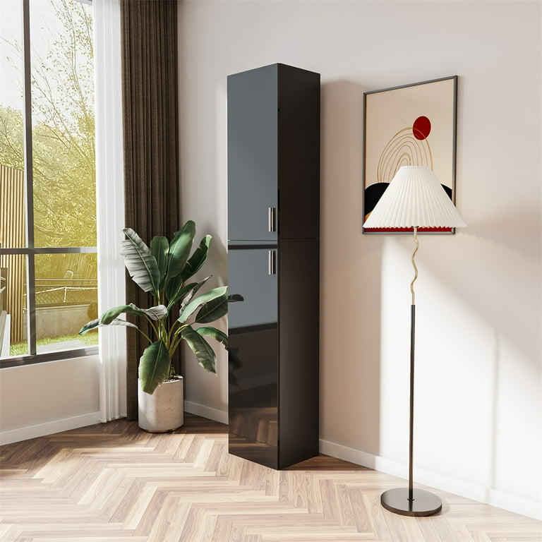 Tall side cabinet for living deals room