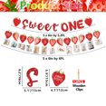 thumbnail image 2 of Strawberry 1st Birthday Decorations, include Sweet One Banner, Strawberry Monthly Photo Banner, Sweet One Strawberry Decorations for Girls Sweeties Baby Berry First Birthday Party Supplies, 2 of 7