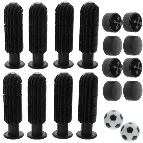 Masteelf 1 Set Foosball Handle Table Soccer End Caps and Balls Kit Kids Accessories Replacements